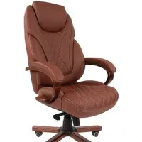 Офисное кресло CHAIRMAN 406 (экопремиум, коричневый)