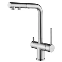 Смеситель Paulmark Serpentine Se213222-BS брашированная сталь