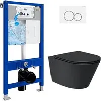 Унитаз подвесной Lauter Longer 2110822B 21901002 (кнопка 219702E, белый)