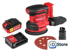 Эксцентриковая шлифмашина Wortex COS 1218-1 E ALL1 1333436 (с 1-им АКБ)