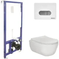 Унитаз подвесной Berges Wasserhaus Ego Rimless Toma Slim SO Novum525 D7 047237