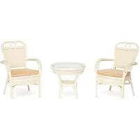 Набор садовой мебели TetChair Andrea (ротанг/белый)