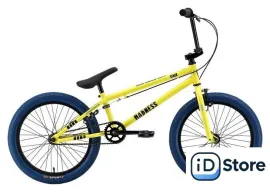 Велосипед Stark Madness BMX 1 2025 (лимонный/черный/лазурный)
