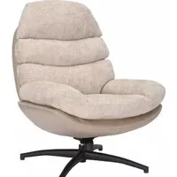 Интерьерное кресло Signal Giselle (бежевый tap. 241/бежевый tap. 237/черный мат)