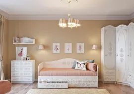 Детская Ki-Ki - Комплект 3 - Белый (ДСВ Мебель)