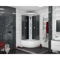 Душевая кабина Niagara NG-7507-14 80x80 (черный, мозаика стекло)