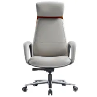 Кресло офисное Hawasan Premium EX-820 / 533237 (белый/коричневый)