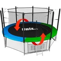 Батут Unix Line Classic 14ft inside (синий/зеленый)