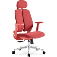 Офисное кресло SitUp Kwin Red Chrome (ткань Red/Red)
