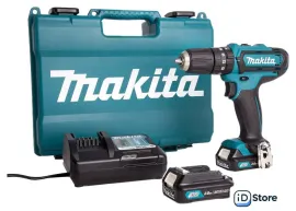 Ударная дрель-шуруповерт Makita HP332DWAE (с 2-мя АКБ, кейс)