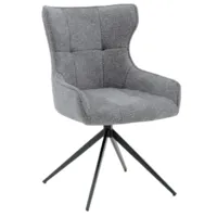 Стул Stool Group Carlene вращающийся / DC-2409007 grey FL07 (серый)