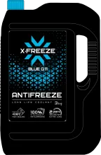 Антифриз X-FREEZE Blue (синий), в п/э кан. 3 кг