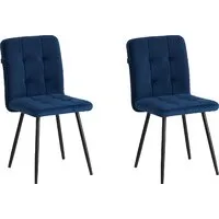 Стул TetChair Medeo (велюр, синий, 2 шт)