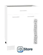 Шкаф напольный Кортекс-мебель Корнелия Лира НШ60р1ш без столешницы (белый)