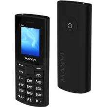 Кнопочный телефон Maxvi C40 (черный)