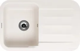 Кухонная мойка Kuppersberg Lira 1B1D White Alabaster