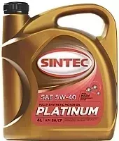 Моторное масло Sintec Platinum 5W40 SN/SF / 801941