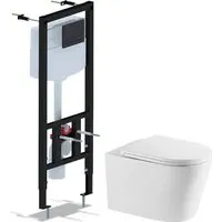 Унитаз подвесной Saniteco Tornado KW-9005WT Ани Пласт WCP1430