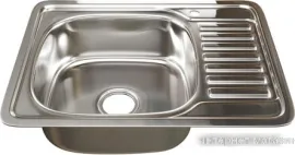 Кухонная мойка Mixline 533713 (левая, полированная, 0.8 мм)