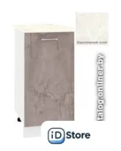 Шкаф напольный Кортекс-мебель Корнелия Лира НШ40р (оникс/королевский опал)