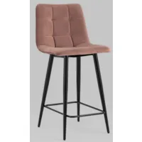 Стул барный Stool Group Джанго полубарный / vd-django-b15 (велюр пыльно-розовый)