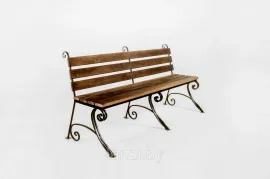 Скамейка металлическая с брусом "Стиль ретро" 2000х940х750мм