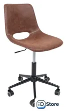 Офисное кресло AksHome Gin (темно-коричневый/черный)