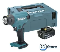 Промышленный фен Makita DHG180RT1J (с 1-им АКБ)