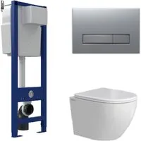 Унитаз подвесной Berges Wasserhaus Okus Rimless АТОМ 410 AT-043397 (с сиденьем)