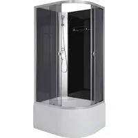 Душевая кабина Niagara Eco E100/80/40L/TN/BK 100x80x195