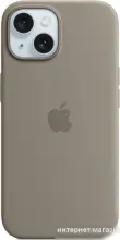 Apple MagSafe Silicone Case для iPhone 15 (глина)