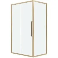 Душевой уголок Grossman Cosmo 130x80x195 120.K33.02.1380.32.00 (золото сатин/прозрачное стекло)