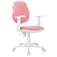 Кресло детское Brabix Fancy MG-201W / 533009 (белый/розовый)