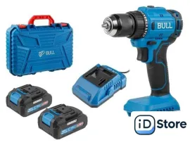 Дрель-шуруповерт Bull SR 1803 1329602 (с 2-мя АКБ, кейс)