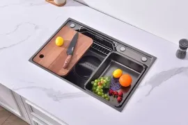 Кухонная мойка Fmark FSC6845Q из нержавеющей стали