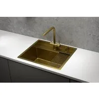 Кухонная мойка Granula Kitchen Space 6051 (золото сатин)