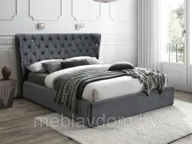 Кровать SIGNAL CARVEN Velvet Bluvel 14 серый (160х200)