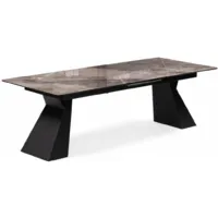 Обеденный стол Woodville Денхольм 240-290х100х75 / 588035 (каталония/черный)