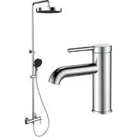 Душевая система Roxen со смесителем для умывальника Santi 500640317-CH