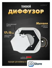 Вентиляционная решетка HOMY AIR гексагон AH100W 17x15 (белая)