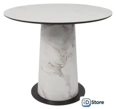 Кухонный стол Lepremo AV 2317 МДФкерамика 900 (белый матовый Snow White/черныйHPL виктори натуральный)