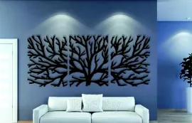 Декоративное панно из стали "Дуб"