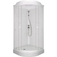 Душевая кабина Saniteco SNT CL-90 90х90 (белый/прозрачное стекло)