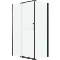 Душевой уголок Grossman Pragma 120x80x195 120.K33.03.1280.21.00 (черный матовый/прозрачное стекло)