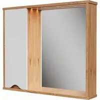 Мебель для ванных комнат Volna Шкаф с зеркалом для ванной Barney 80 (левый)