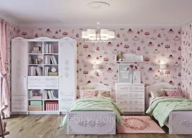 Детская Ki-Ki - Комплект 5 - Белый (ДСВ Мебель)