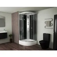 Душевая кабина Niagara NG-3504-14 90x90 (черный, мозаика стекло)