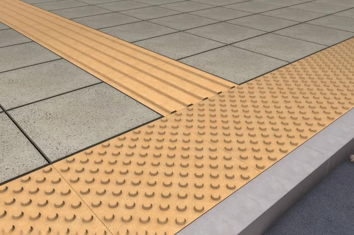 Тактильная плитка тротуарная