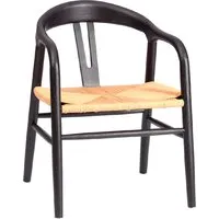 Стул TetChair Vali дерево вяз/бечевка (черный)
