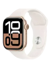 Умные часы Apple Watch Series 10 Силикон 42 mm (Розовое Золото)